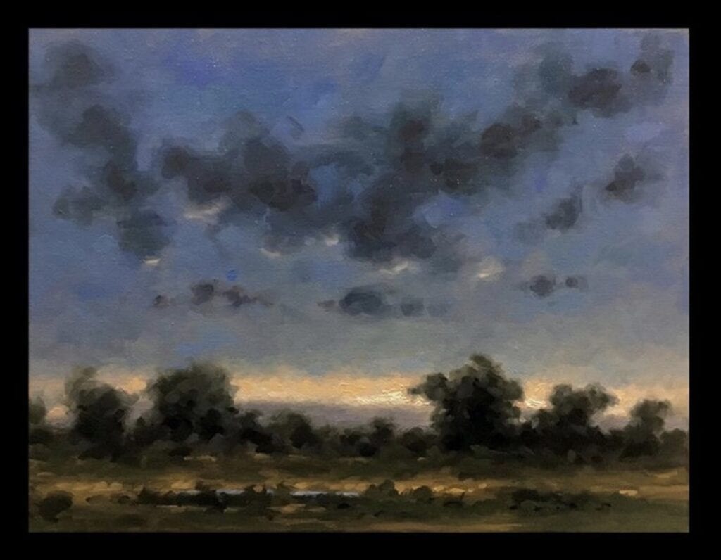 "Dancing Clouds" Oil on Canvas 11 x 14 by Robert Armetta