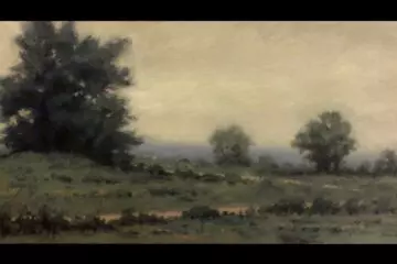 "Distant Hills" Oil on Canvas 10 x 20 by Robert Armetta