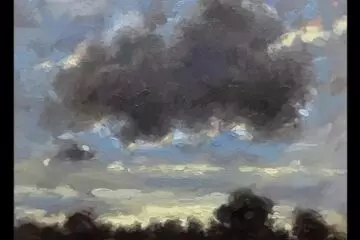 "Large Cloud" Oil on Canvas 12 x 12 by Robert Armetta