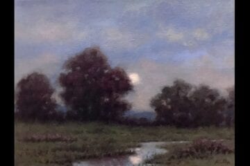 "Nocturne" Oil on Canvas 11 x 14 by Robert Armetta