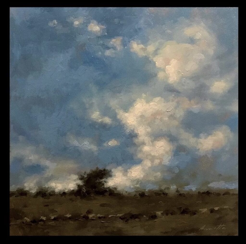 "Open Sky" Oil on Canvas 12 x 12 by Robert Armetta